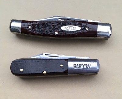 1977 Case #6292 Texas Jack with CV &amp; bone &amp; Schmidt &amp; Ziegler German Bull Barlow with carbon &amp; bone