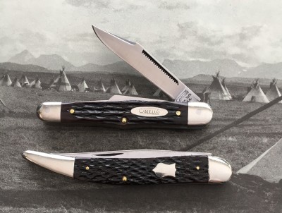Camillus #72 Carpenter's &amp; Whittler's Knife &amp; 1987 Winchester #W15 1924 Toothpick made by Queen, both with carbon &amp; bone