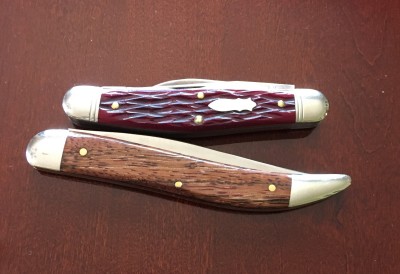 '18 Northfield (GEC) #828318 Dixie Stockman with 1095 &amp; bone &amp; Queen #20CZ Toothpick with D2 &amp; Curly Zebrawood