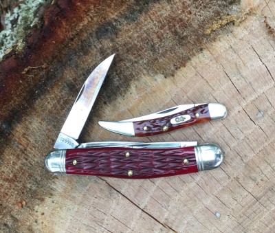 2018 Northfield (GEC) #828318 Dixie Stockman with 1095 &amp; bone &amp; 2015 Case #610096CV Small Texas Toothpick with CV &amp; bone