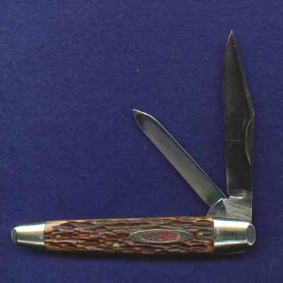 622690 4" Sleeveboard PocketEzeJack with Pinched Bolsters. They made this handle pattern as a three blade whittler, as well.