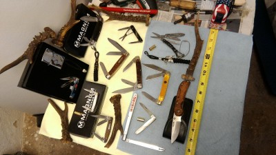 My small collection includes:   1 - "NO NAME"  &amp; 1 - Winchester EDC.