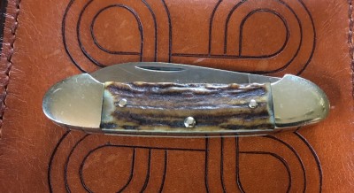 Henckels #1935 Canoe with 1095 &amp; stag