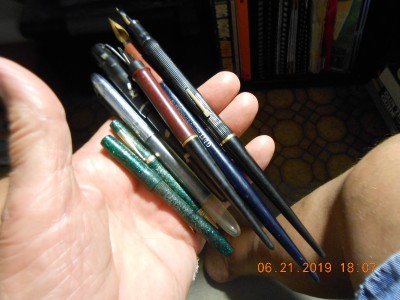 A wad of old pens, not exactly what I was expecting.
