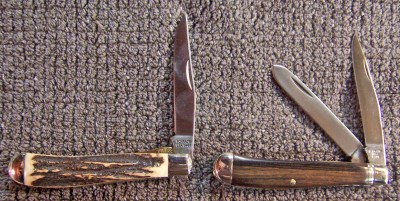 194OT with Henckels stag and 94OT with striped ebony