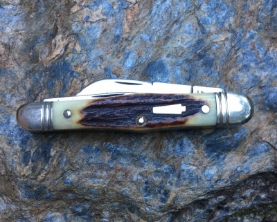 Schatt &amp; Morgan (Queen) #48 Carpenter's Whittler with 1095 &amp; elk stag