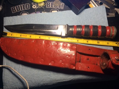 Handle Was Enhanced By Late Grandfather With Testors Enamell  .. His favorite .. lol