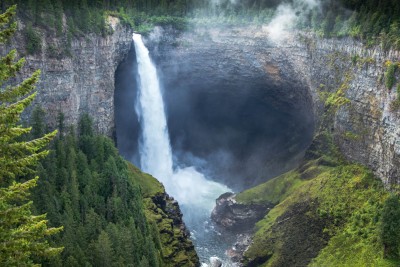Helmcken Falls in Wells Gray Provincial Park located in BC, Canada.