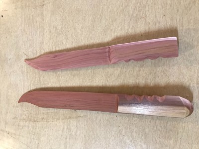 Cedar knives