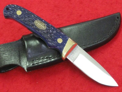 SCHRADE 153 BLUE BONE PRO HUNTER PROTOTYPE SAMPLE KNIFE SERIAL #000 Image 1.jpg