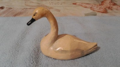 A swan paperweight