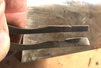Two springs shimmed and cleaned