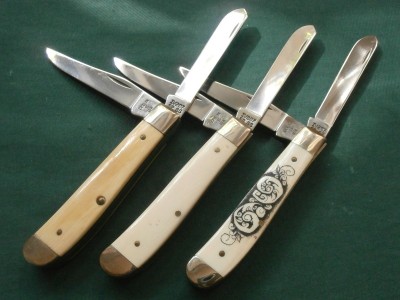 Mastadon Ivory, Elephant Ivory &amp; E. Ivory w/ Scrimshaw