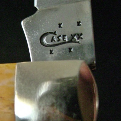 Case 2016 Mini Trapper 6207 SS Embossed Burnt Persimmon Orange Bone - Tang Stamp.JPG