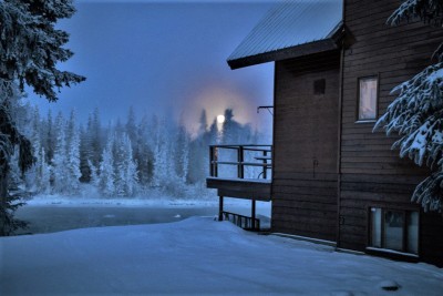 Moonrise over the Kenai River.