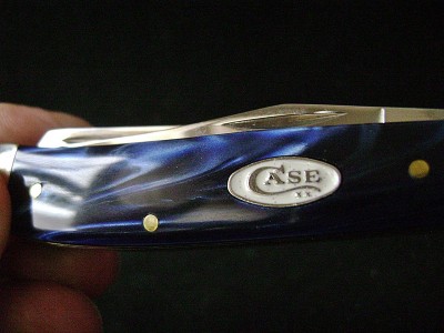 Case 2019 Mini-Trapper 10207 SS Smooth Blue Pearl Kirinite - Mark Handle.JPG