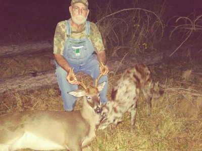 Last time I saw this one on camera he had both brow tines.