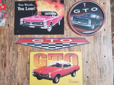 And some tin signs