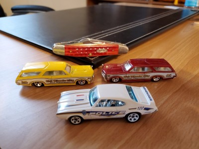 Yes, Pontiac did make a GTO wagon. These are '67, and a '69 GTO patrol car.<br />Here along with a PW 6347.