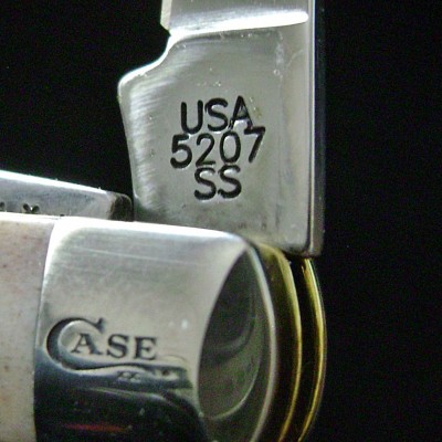 Case 2014 Mini-Trapper 5207 SS Genuine Stag - Pattern Stamp.JPG