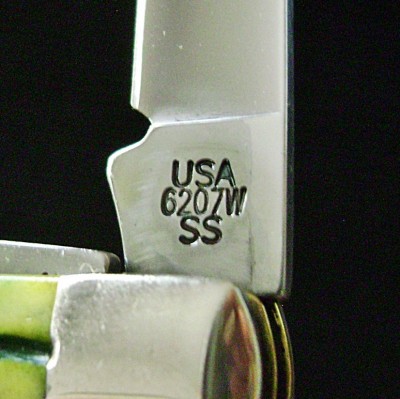 W - Case 2007 Mini-Trapper 6207W SS Green Apple - Pattern Number.JPG