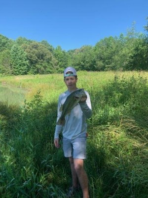 Today there is a boy that apparently knows how to fish.