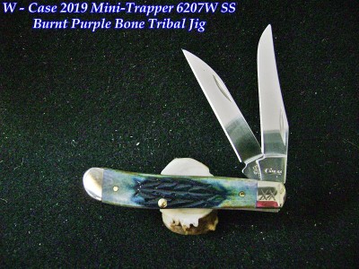 W - Case 2019 Mini-Trapper 6207W SS Burnt Purple Bone Tribal Jig - Labeled.JPG