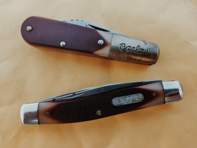Colonial Old Cutler Barlow, Schrade USA 77OT muskrat