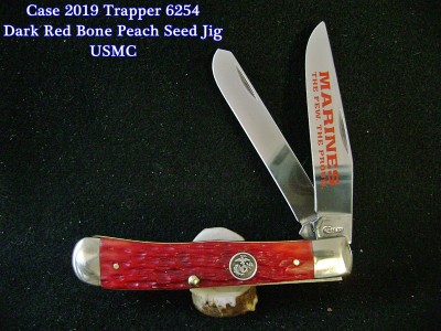 Case 2019 Trapper 6254 Dark Red Bone Peach Seed Jig USMC - Labeled.JPG