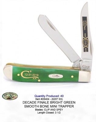 Case 2019 Mini-Trapper 6207 SS Decade Finale Bright Green Smooth Bone - No Price.jpg