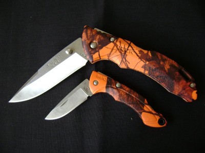 Buck Bantam Nano & BLW Blaze Orange Knife Combo Set CMB016 - Open Black.JPG