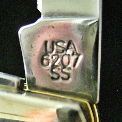 Case 2020 Mini-Trapper 6207 SS Olive Green Jig Bone - 1970 Era - Pattern Stamp.JPG