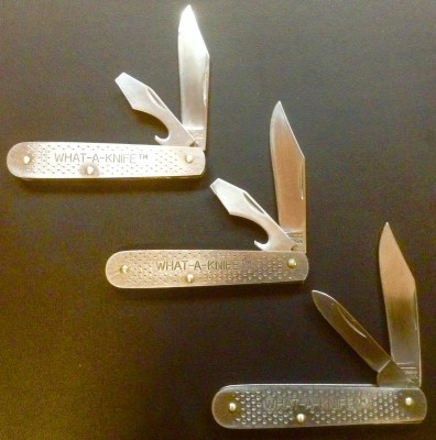 Two, Single Blade, One Tool, "WHAT-A-KNIFEs." - A Double Blade "WHAT-A-KNIFE."