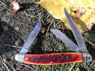 Schrade 61 OT modified with Jeffin bones