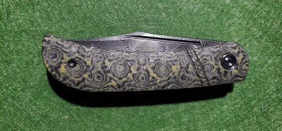 CIVIVI Appalachian Drifter C2015DS-3 Layered Yellow G10 and Carbon Fiber Handle Black Hand Rubbed Damascus Blade $93 (3).jpg