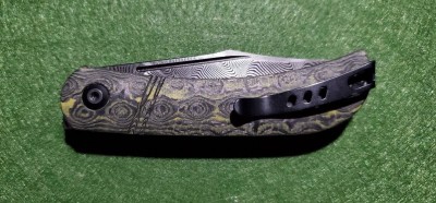 CIVIVI Appalachian Drifter C2015DS-3 Layered Yellow G10 and Carbon Fiber Handle Black Hand Rubbed Damascus Blade $93 (4).jpg