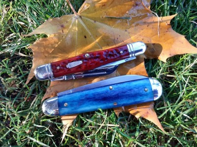 S&amp;M Heritage series whittler - GEC 78 blue camel bone