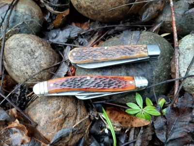 Voos bare head 1950-60s (?) Schrade USA 61 OT w/ Jeffin bones (1970s-80s (?)