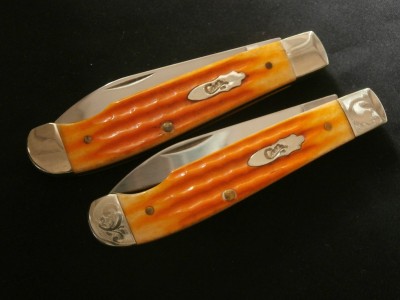 2016 Case 6107WEZ Persimmon Orange Jigged Bone