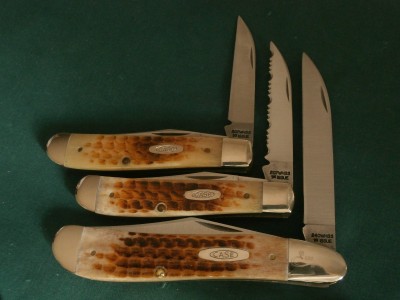 1990 207WHSS (Plain &amp; Serrated) + 240WHSS 1st Issue Honey Bone
