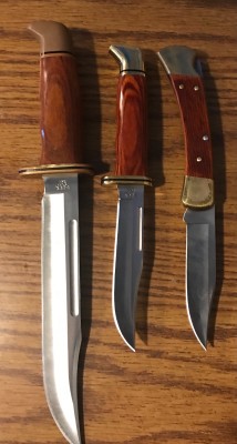 Sons Buck knives.