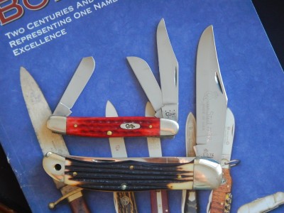 Queen Q76 #39, and Case XX 6347 Stockman