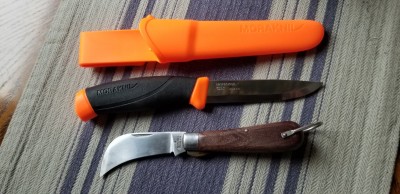 The Morakniv is 9 inches in length