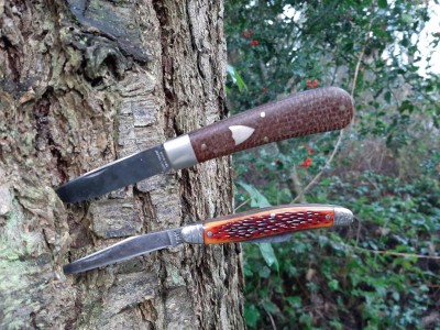 Schrade USA 61 OT Jeffinn bone -  Tidioute 74 Mustang burlap