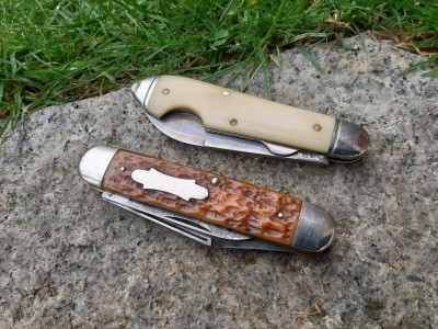 Northfield #85 Bullet end ivory bone - Camillus equal end rogers bone