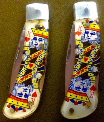 The First Two Playing Card Pocket Knives That I Obtained.