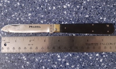 This one doesn't have the classic anchor logo, but I assume it is the same "Pradel" company. The tang stamp is marked "B.B.B".