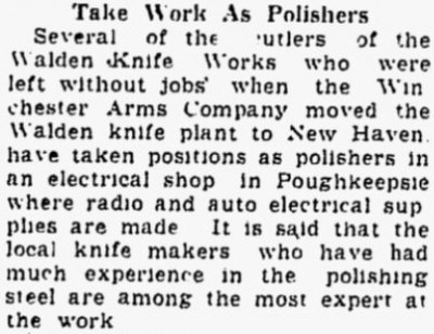 Walden Knife Works &amp; Winchester Arms Company mentioned.