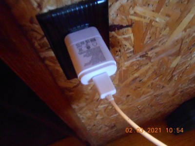 Phone cable to charger.