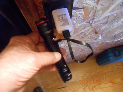 Flashlight into same charger.